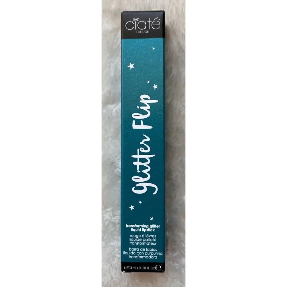 NIB Ciate London GLITTER FLIP Lipstick Glittery Liquid Lipstick in Siren